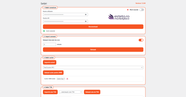 Plugin Wordpress Woocommerce pentru integrare Esteto Marketplace