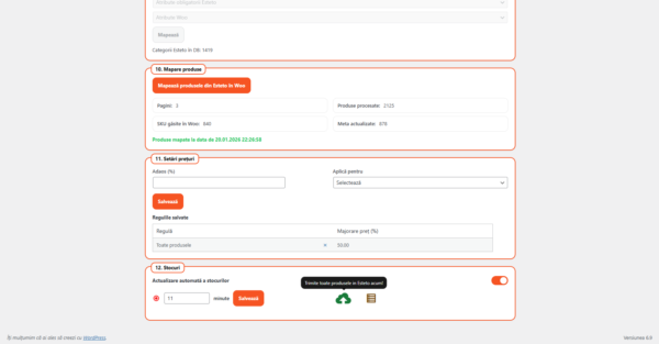 Plugin Wordpress Woocommerce pentru integrare Esteto Marketplace