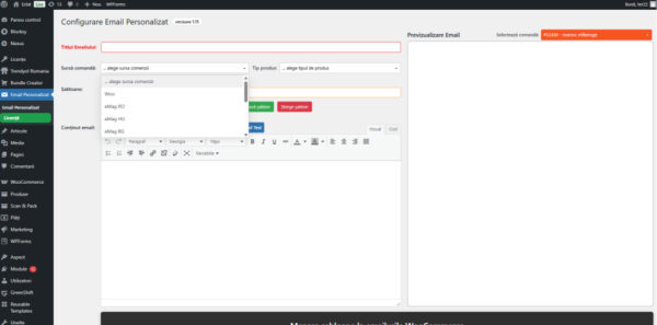 WordPress WooCommerce Custom Email Plugin