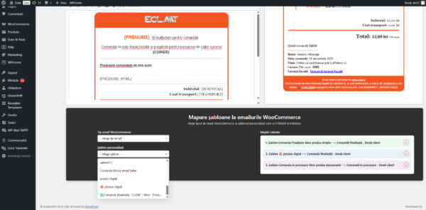 WordPress WooCommerce Custom Email Plugin