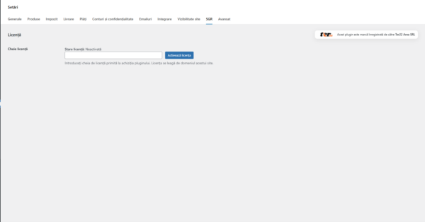 WordPress–WooCommerce plugin for configuring the SGR fee, Ter22 SGR Tax Plugin